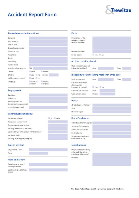 Accident Report Form